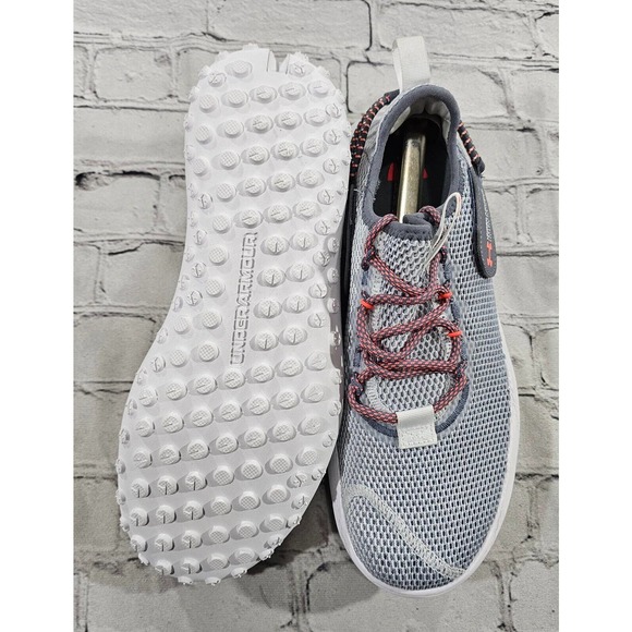 Under Armour UA Fat Tire Low Gray Laser Orange 3027562-100 MENS 8 WOMENS 9.5 main image 4